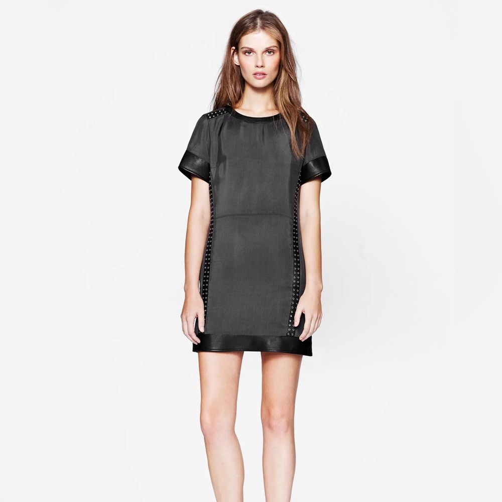Belstaff Black Studded Mini Dress